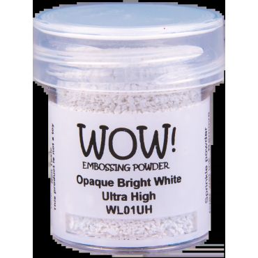 WOW! POUDRE A EMBOSSER - OPAQUE BRIGHT WHITE - ULTRA HIGH