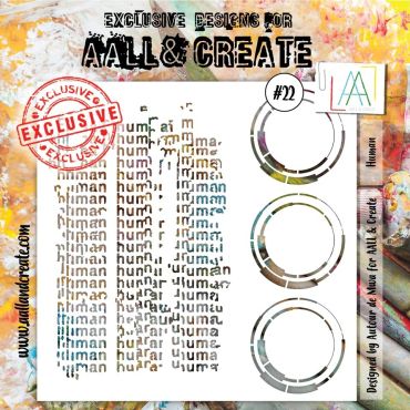 AALL & CREATE STENCIL 22 HUMAN 6X6