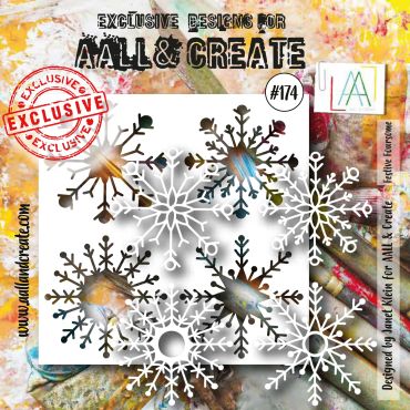AALL & CREATE 6X6 FESTIVE FOURSOME STENCIL