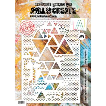 AALL & CREATE TOTALLY TRIANGULAR 99 STENCIL A4