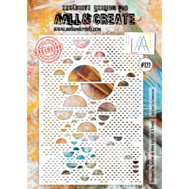 AALL & CREATE SOFT SPOT FOR SEMICIRCLES 122 STENCIL A4