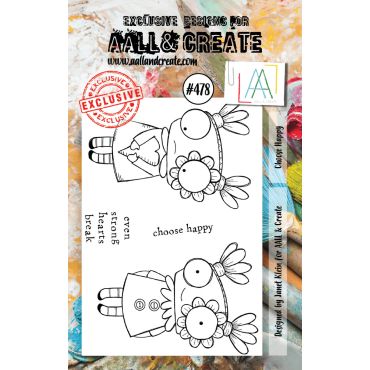 AALL & CREATE #478 - ENSEMBLE D'ETAMPES A7 - CHOOSE HAPPY