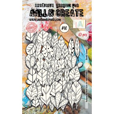 AALL & CREATE DOODLE LEAVES WHITE  EPHEMERA