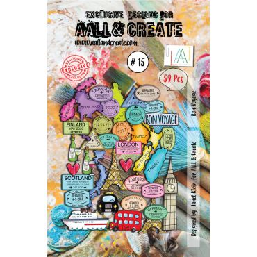 AALL & CREATE 15 BON VOYAGE EPHEMERAS
