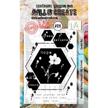 AALL & CREATE ETAMPE 929 GARDEN HEX 3X4