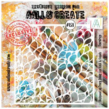 AALL & CREATE TEARDROP 158 STENCIL 6X6
