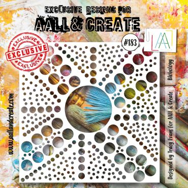 AALL & CREATE 6X6 BLOBOLOGY STENCIL