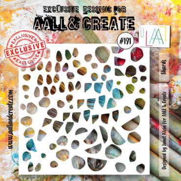AALL & CREATE SHARDS 6X6 STENCIL
