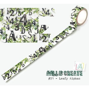 AALL & CREATE LEAFY ALPHAS WASHI TAPE