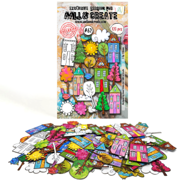 Aall & Create #62 - Ephemera Die-Cuts - 2 Up 2 Down