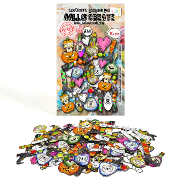 Aall & Create #64 - Ephemera Die-Cuts - Tricksters Elixirs
