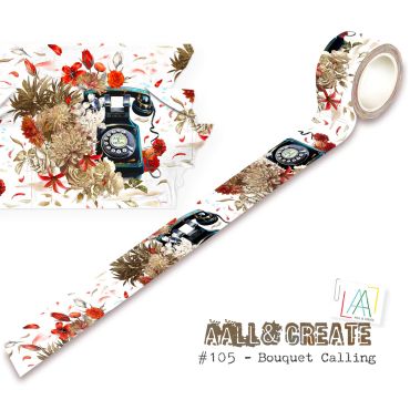 AALL and Create - Washi Tape - #105 Bouquet Calling