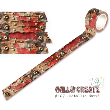 Aall & Create #107 - Washi Tape - Metallic Motif