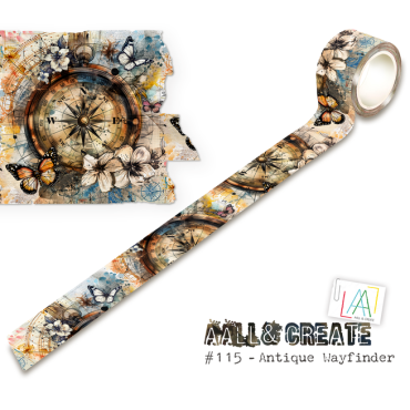 Aall & Create #115 - Washi Tape - Antique Wayfinder