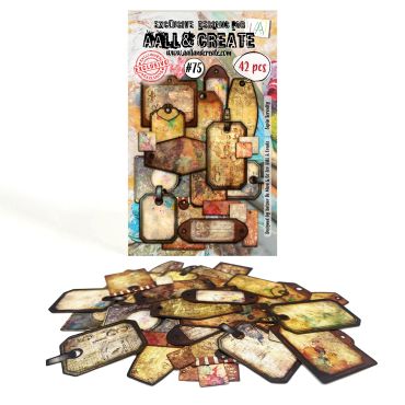 Aall & Create #75 - Ephemera Die-Cuts - Sepia Serenity