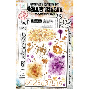 Aall & Create #12 - Rub-Ons - Coffee Numberistic