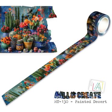 Aall and Create Washi Tape 25mm x 10m - Painted Desert (Layer-It-Up)
