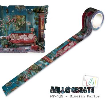 Aall and Create Washi Tape 25mm x 10m - Blueish Parlor (Layer-It-Up)