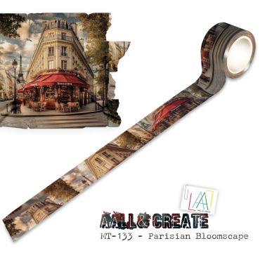 Aall and Create Washi Tape 25mm x 10m - Parisian Bloomscape (Layer-It-Up)