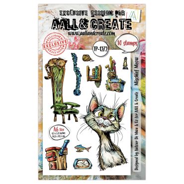 AALL AND CREATE #1272 - ENSEMBLE D'ETAMPES A6 - MISCHIEF MEOW
