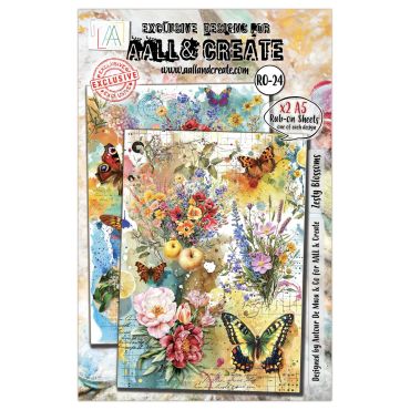 AALL and Create - A5 Rub-Ons - Zesty Blossoms #24