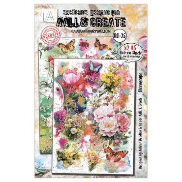 AALL and Create - A5 Rub-Ons - Bloomscape #25