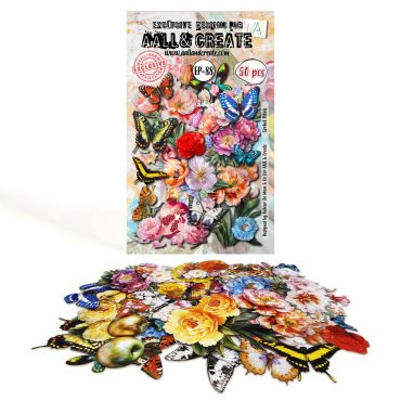 AALL AND CREATE - A6 EPHEMERA DIE-CUTS - SORBET PETALS #88