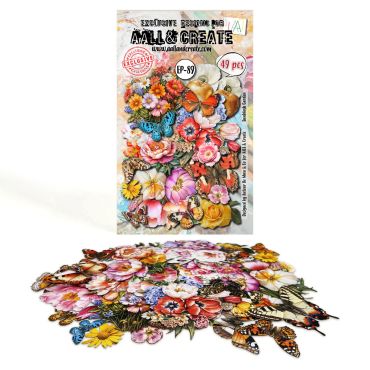 AALL AND CREATE - A6 EPHEMERA DIE-CUTS - SUNBLUSH GARDEN #89