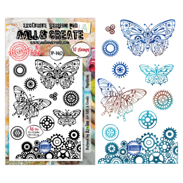 AALL and Create - A6 - Ensemble d'étampes - Papillons #1462