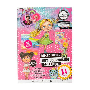 Art by Marlene - Ensemble de papier collage Color-Happy 8.3 x 11.6 - 60 feuilles