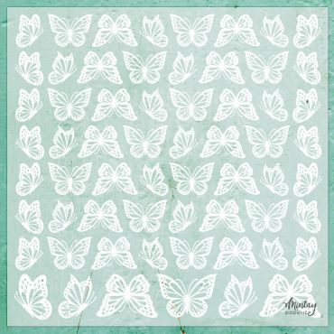 MINTAY DECORATIVE VELLUMS BUTTERFLIES 12X12
