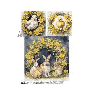 AB Studio Decoupage rice paper A4 ID-4877