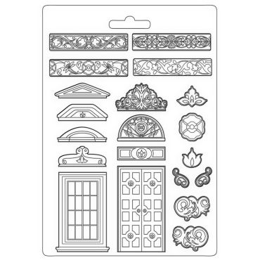STAMPERIA CASA GRANADA GREEK & DOOR A4 MOULE