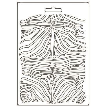 STAMPERIA SAVANA ZEBRA PATTERN MOULE A5