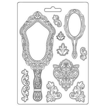 STAMPERIA ROSE PARFUM MIRRORS MOULE