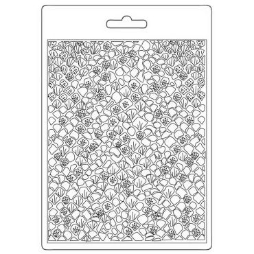 STAMPERIA SONG OF THE SEA MERMAID SCALES SOFT MAXI MOULD A5