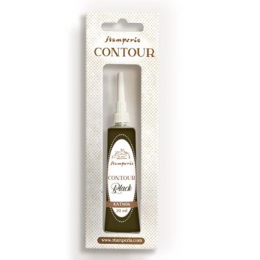 STAMPERIA CONTOUR LINER BLACK 20 ML