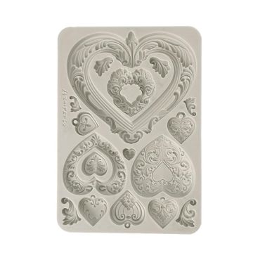 STAMPERIA MOULE EN SILICONE A5 - HEARTS