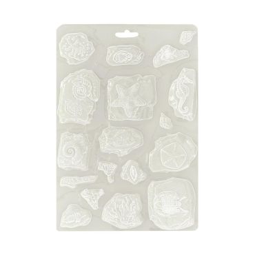 STAMPERIA MOULE SILENT SEA FOSSILS SOFT MAXI A5