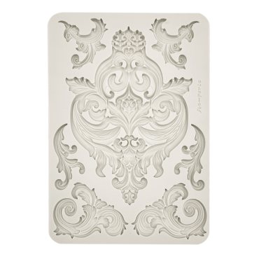STAMPERIA GRAND MOULE EN SILICONE A4 - FRIEZE AND CORNERS