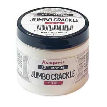 STAMPERIA JUMBO CRACKLE TRANSPARENT STEP 1, 200ML
