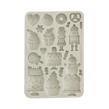 STAMPERIA MOULE EN SILICONE A5 - CANDY CHRISTMAS CAKES