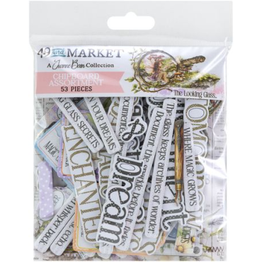 49 And Market - The Looking Glass - Ensemble de Chipboard