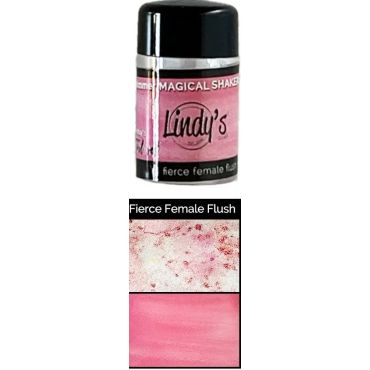 LINDY'S STAMP GANG MAGICALS SHAKER POUDRE A PIGMENT - FIERCE FEMALE FLUSH SHIMMER