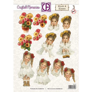 Creatief Art - Feuille 3D Die-Cut - Blush and Kisses 03