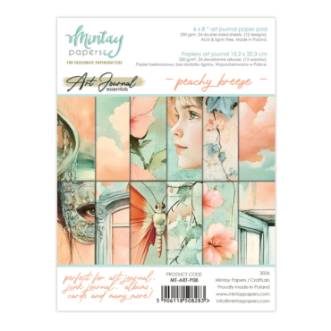 Mintay Ensemble papier 6 x 8 Art Journal - Peachy Breeze
