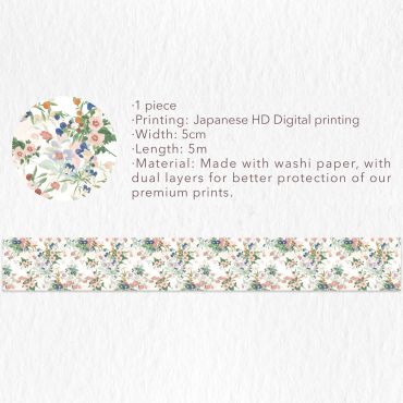 PASTEL MEADOW - WIDE WASHI TAPE