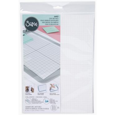 SIZZIX, FEUILLES AUTOCOLLANTES POUR ACCESSOIRES SIZZIX 8,25X11,75, 5 FEUI