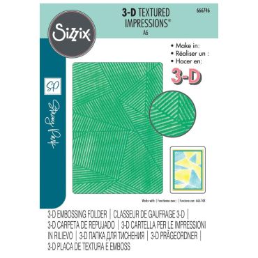 SIZZIX 3D TEXTURED IMPRESSIONS DOSSIER DE GAUFFRAGE PAR STACEY PARK - DOWN