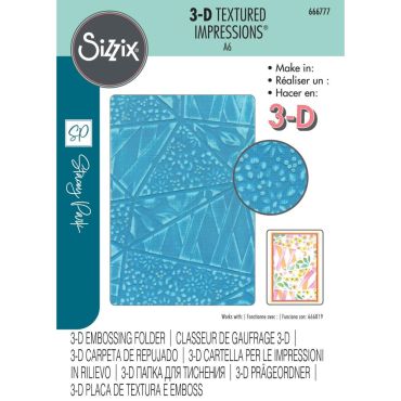 SIZZIX 3D TEXTURED IMPRESSIONS PLIOIR DE GAUFRAGE PAR STACEY PARK - FRAGMEN